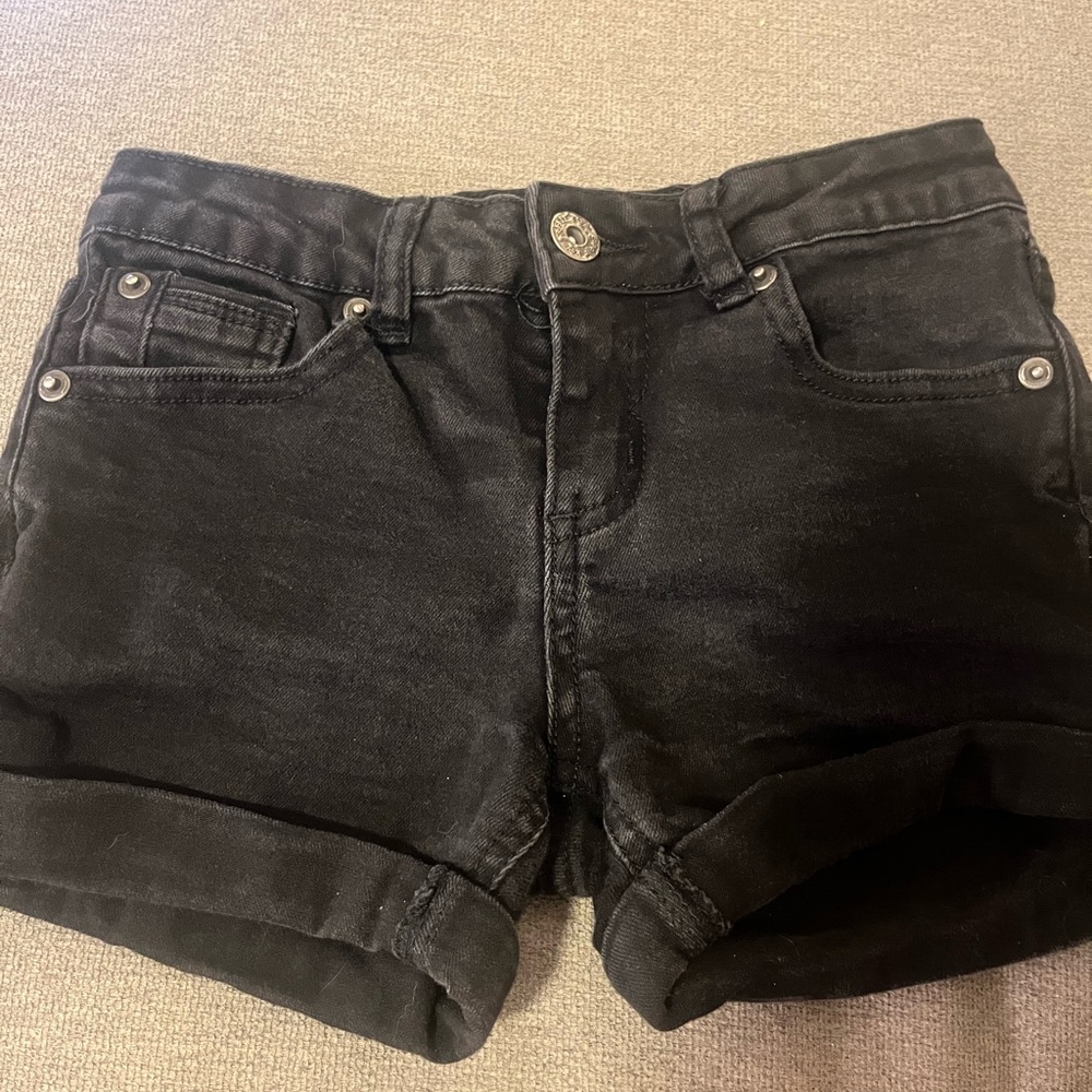 Kids Black Jean Shorts!